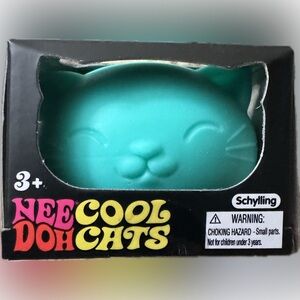 Nee doh Teal cool cats squish viral NWT